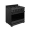 36 Inch Professional Gas Range With Precision Knob Control In Black Gordon Ramsay Series