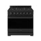 36 Inch Professional Liquid Propane Range With Precision Knob Control In Black Gordon Ramsay Series