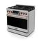 36 Inch Professional Gas Range With Tilt Panel Touch Control In Stainless Steel/rose Gold Gordon Ramsay Series