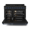 48 Inch Professional Gas Range With Pro-style Knobs In Black/blue Gordon Ramsay Series