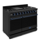 48 Inch Professional Gas Range With Pro-style Knobs In Black/blue Gordon Ramsay Series