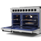 48 Inch Professional Gas Range With Pro-style Knobs In Stainless Steel/black Gordon Ramsay Series
