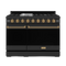 48 Inch Professional Lp Range With Pro-style Knobs In Black/bronze Gordon Ramsay Series