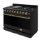 48 Inch Professional Lp Range With Pro-style Knobs In Black/bronze Gordon Ramsay Series