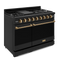 48 Inch Professional Lp Range With Pro-style Knobs In Black/bronze Gordon Ramsay Series