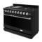 48 Inch Professional Lp Range With Pro-style Knobs In Black/stainless Steel Gordon Ramsay Series