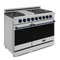 48 Inch Professional Gas Range With Pro-style Knobs In Stainless Steel/blue Gordon Ramsay Series