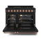 48 Inch Professional Gas Range With Tilt Panel Touch Control In Black/rose Gold Gordon Ramsay Series