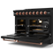 48 Inch Professional Gas Range With Tilt Panel Touch Control In Black/rose Gold Gordon Ramsay Series