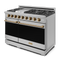 48 Inch Professional Gas Range With Pro-style Knobs In Stainless Steel/bronze Gordon Ramsay Series