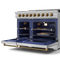 48 Inch Professional Gas Range With Pro-style Knobs In Stainless Steel/bronze Gordon Ramsay Series