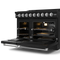 48 Inch Professional Gas Range With Pro-style Knobs In Black/stainless Steel Gordon Ramsay Series