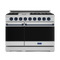 48 Inch Professional Lp Range With Pro-style Knobs In Stainless Steel/blue Gordon Ramsay Series
