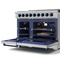 48 Inch Professional Lp Range With Pro-style Knobs In Stainless Steel/blue Gordon Ramsay Series