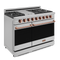 48 Inch Professional Lp Range With Pro-style Knobs In Stainless Steel/rose Gold Gordon Ramsay Series