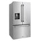 36 In. 28.9 Cu. Ft. Standard-depth French Door External Water Dispenser Refrigerator With Dual Ice Maker In Fingerprint-resistant Stainless Steel