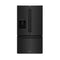 36 In. 28.9 Cu. Ft. Standard-depth French Door External Water Dispenser Refrigerator With Dual Ice Maker In Fingerprint-resistant Black Stainless Steel