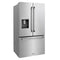 36 In. 28.9 Cu. Ft. Standard-depth French Door External Water Dispenser Refrigerator With Dual Ice Maker In Fingerprint-resistant Stainless Steel