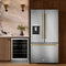 Autograph Edition 36 In. 28.9 Cu. Ft. Standard-depth French Door External Water Dispenser Refrigerator With Dual Ice Maker In Fingerprint-resistant Stainless Steel And Champagne Bronze Traditional Handles