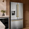 Autograph Edition 36 In. 28.9 Cu. Ft. Standard-depth French Door External Water Dispenser Refrigerator With Dual Ice Maker In Fingerprint-resistant Stainless Steel And Champagne Bronze Traditional Handles