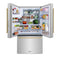 Autograph Edition 36 In. 28.9 Cu. Ft. Standard-depth French Door External Water Dispenser Refrigerator With Dual Ice Maker In Fingerprint-resistant Stainless Steel And Champagne Bronze Traditional Handles