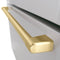 Autograph Edition 36 In. 28.9 Cu. Ft. Standard-depth French Door External Water Dispenser Refrigerator With Dual Ice Maker In Fingerprint-resistant Stainless Steel And Champagne Bronze Traditional Handles