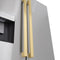 Autograph Edition 36 In. 28.9 Cu. Ft. Standard-depth French Door External Water Dispenser Refrigerator With Dual Ice Maker In Fingerprint-resistant Stainless Steel And Champagne Bronze Modern Handles