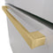 Autograph Edition 36 In. 28.9 Cu. Ft. Standard-depth French Door External Water Dispenser Refrigerator With Dual Ice Maker In Fingerprint-resistant Stainless Steel And Champagne Bronze Modern Handles