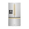 Autograph Edition 36 In. 28.9 Cu. Ft. Standard-depth French Door External Water Dispenser Refrigerator With Dual Ice Maker In Fingerprint-resistant Stainless Steel And Polished Gold Modern Handles