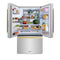 Autograph Edition 36 In. 28.9 Cu. Ft. Standard-depth French Door External Water Dispenser Refrigerator With Dual Ice Maker In Fingerprint-resistant Stainless Steel And Polished Gold Modern Handles