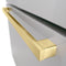 Autograph Edition 36 In. 28.9 Cu. Ft. Standard-depth French Door External Water Dispenser Refrigerator With Dual Ice Maker In Fingerprint-resistant Stainless Steel And Polished Gold Modern Handles