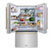 Autograph Edition 36 In. 28.9 Cu. Ft. Standard-depth French Door External Water Dispenser Refrigerator With Dual Ice Maker In Fingerprint-resistant Stainless Steel And Polished Gold Traditional Handles