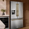 Autograph Edition 36 In. 28.9 Cu. Ft. Standard-depth French Door External Water Dispenser Refrigerator With Dual Ice Maker In Fingerprint-resistant Stainless Steel And Polished Gold Traditional Handles