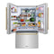 Autograph Edition 36 In. 28.9 Cu. Ft. Standard-depth French Door External Water Dispenser Refrigerator With Dual Ice Maker In Fingerprint-resistant Stainless Steel And Polished Gold Traditional Handles