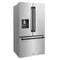 Autograph Edition 36 In. 28.9 Cu. Ft. Standard-depth French Door External Water Dispenser Refrigerator With Dual Ice Maker In Fingerprint-resistant Stainless Steel And Matte Black Traditional Handles