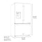 Autograph Edition 36 In. 28.9 Cu. Ft. Standard-depth French Door External Water Dispenser Refrigerator With Dual Ice Maker In Fingerprint-resistant Stainless Steel And Matte Black Traditional Handles