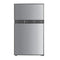 IMPECCA RC2311SL 3.1 Cu. Ft. Compact Double Door Refrigerator, Stainless Look