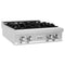 30 In. Legacy Gas Rangetop With 4 Burners And Porcelain Cooktop In Stainless Steel