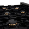 36" Porcelain Gas Stovetop with 6 Gas Brass Burners