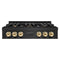 Autograph Edition 36 In. Legacy Gas Rangetop With 6 Burners And Porcelain Cooktop In Black Stainless Steel With Polished Gold Accents