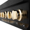 Autograph Edition 36 In. Legacy Gas Rangetop With 6 Burners And Porcelain Cooktop In Black Stainless Steel With Polished Gold Accents
