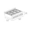 36 In. Legacy Gas Rangetop With 6 Burners And Porcelain Cooktop In Satin Stainless Steel
