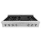 48 In. Classic Gas Rangetop With 8 Burners And Porcelain Cooktop In Satin Stainless Steel