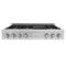 48 In. Classic Gas Rangetop With 8 Burners And Porcelain Cooktop In Satin Stainless Steel