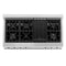 48 In. Classic Gas Rangetop With 8 Burners And Porcelain Cooktop In Satin Stainless Steel