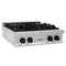 Autograph Edition 30 In. Legacy Gas Rangetop With 4 Burners And Porcelain Cooktop In Satin Stainless Steel With Matte Black Accents