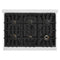 Autograph Edition 36 In. Legacy Gas Rangetop With 6 Burners And Porcelain Cooktop In Satin Stainless Steel With Polished Gold Accents