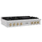 Autograph Edition 48 In. Classic Gas Rangetop With 8 Burners And Porcelain Cooktop In Satin Stainless Steel With Polished Gold Accents