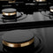 Autograph Edition 36 In. Classic Gas Rangetop With 6 Burners And Porcelain Cooktop In Stainless Steel With Champagne Bronze Accents