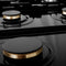 Autograph Edition 36 In. Classic Gas Rangetop With 6 Burners And Porcelain Cooktop In Stainless Steel With Matte Black Accents